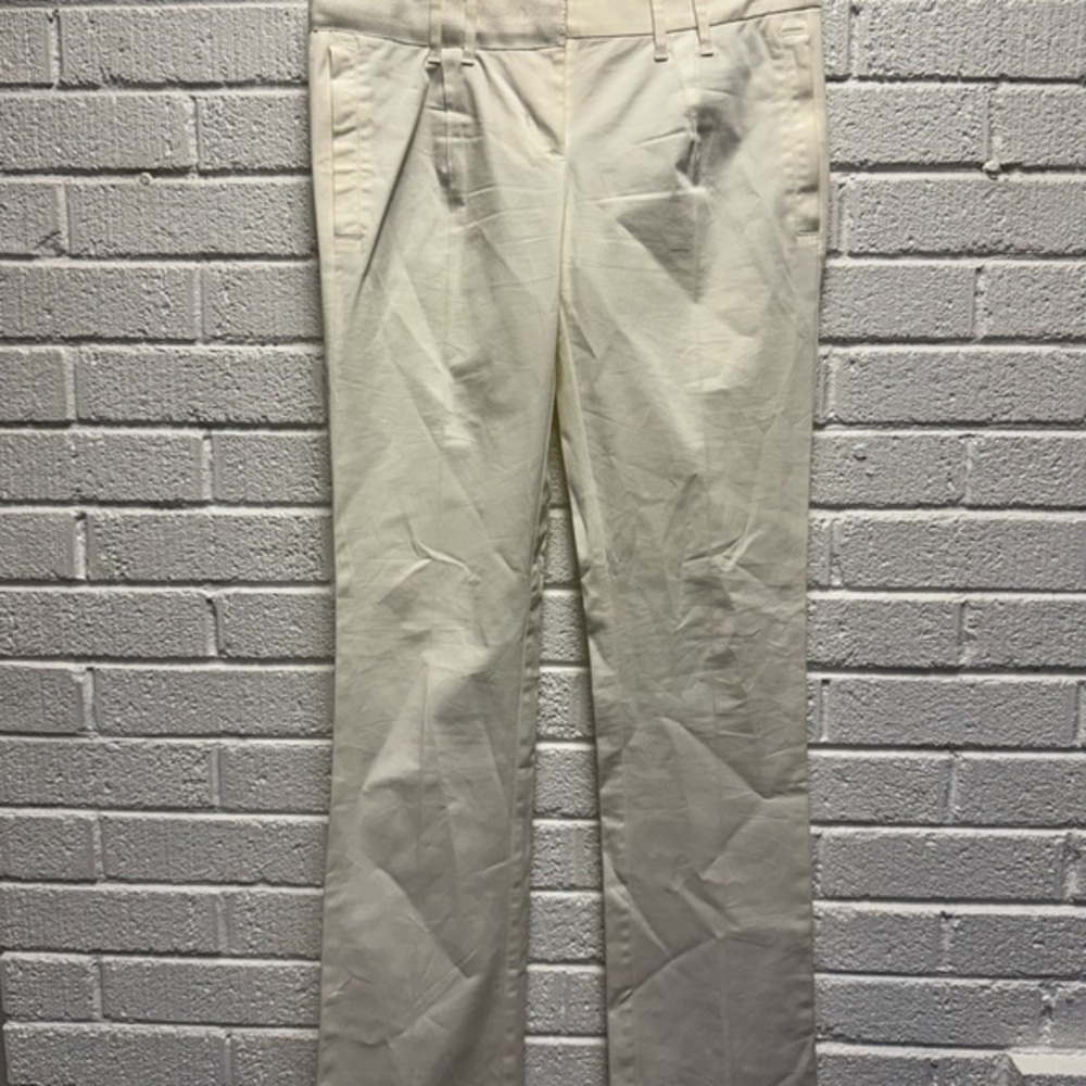 Ice Iceberg Cream Trousers Straight Leg Cotton Blend Vintage